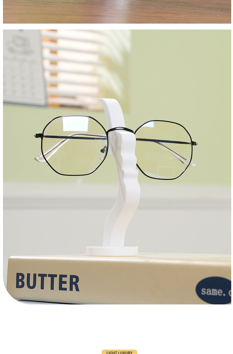 Minimalist 3D Printed Profile Face Eyeglass Holder