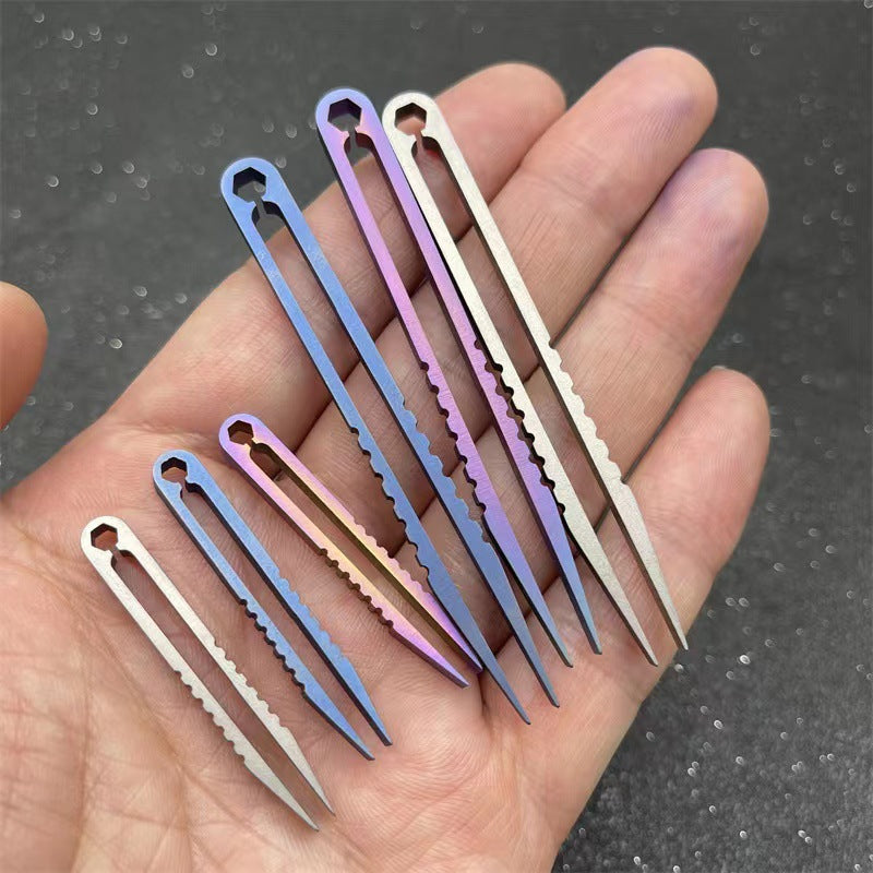 Titanium Clip Tweezers with Pocket Clip