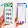 Reusable Multiplication Table Practice Cards with Erasable Pens