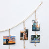 Wooden Beads Photo Garland for Wall Display