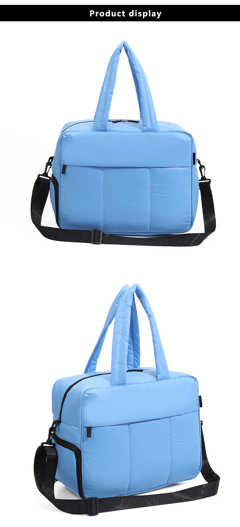 Large Capacity Waterproof Travel Duffel Bag with Wet-Dry Separation