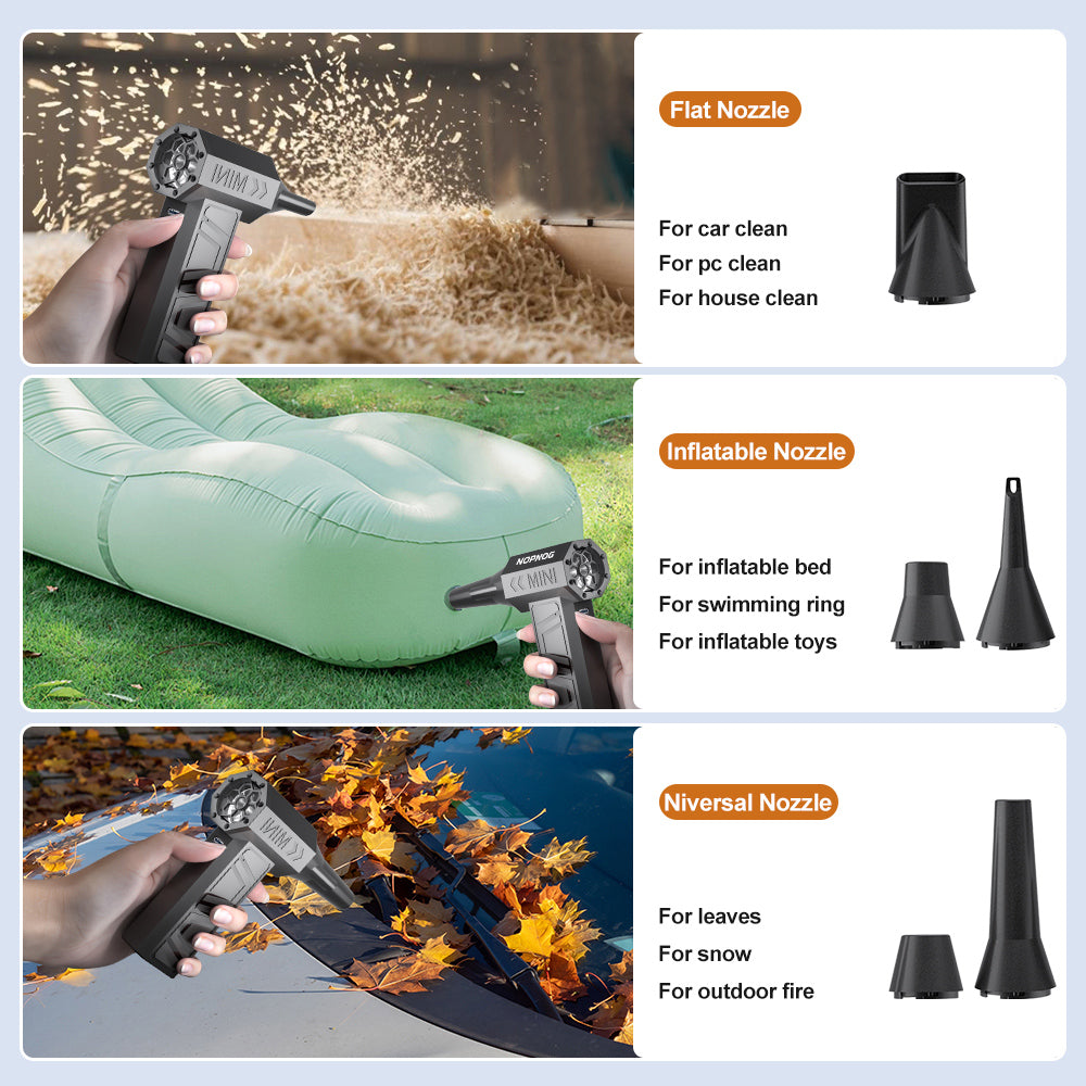 Portable Turbo Fan with 5 Nozzles