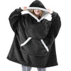 Oversized Flannel & Sherpa Blanket Hoodie