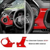 Red interior and exterior trim kit for Chevrolet Camaro featuring custom accents.