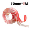 Durchsichtige rote PVC-Sicherheitsstreifen, 10mm breit, 1 Meter lang, für Möbel- und Tischkanten