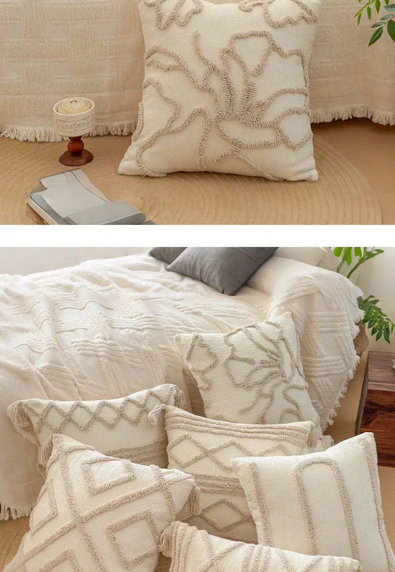 Bohemian Woven Throw Pillow Cover