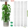 Four packs of 48 inch plastic plant moss poles used for indoor climbing plants