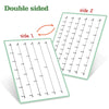 Double-sided fraction number line poster showing side 1 and side 2 for classroom math learning