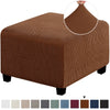 Stretchable Jacquard Footrest Ottoman Cover
