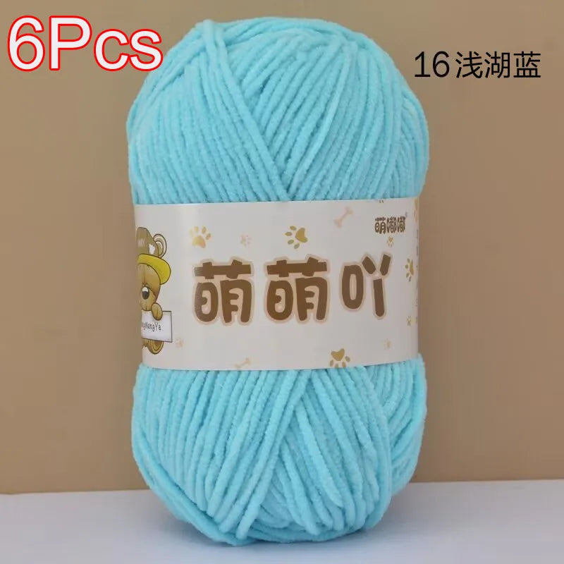 Soft Chenille Yarn for Crocheting and Knitting