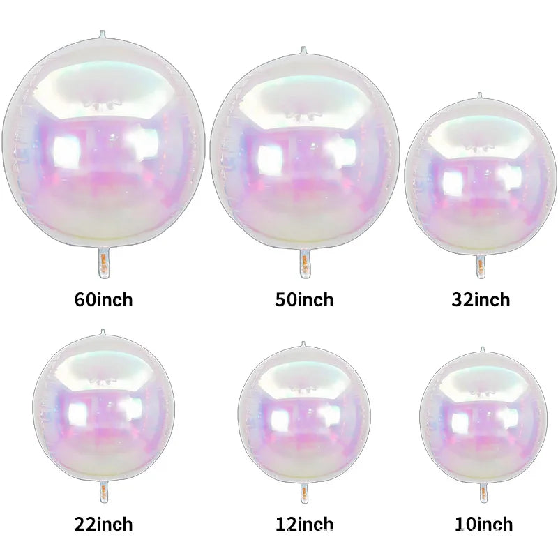 4D Rainbow Holographic Foil Balloon