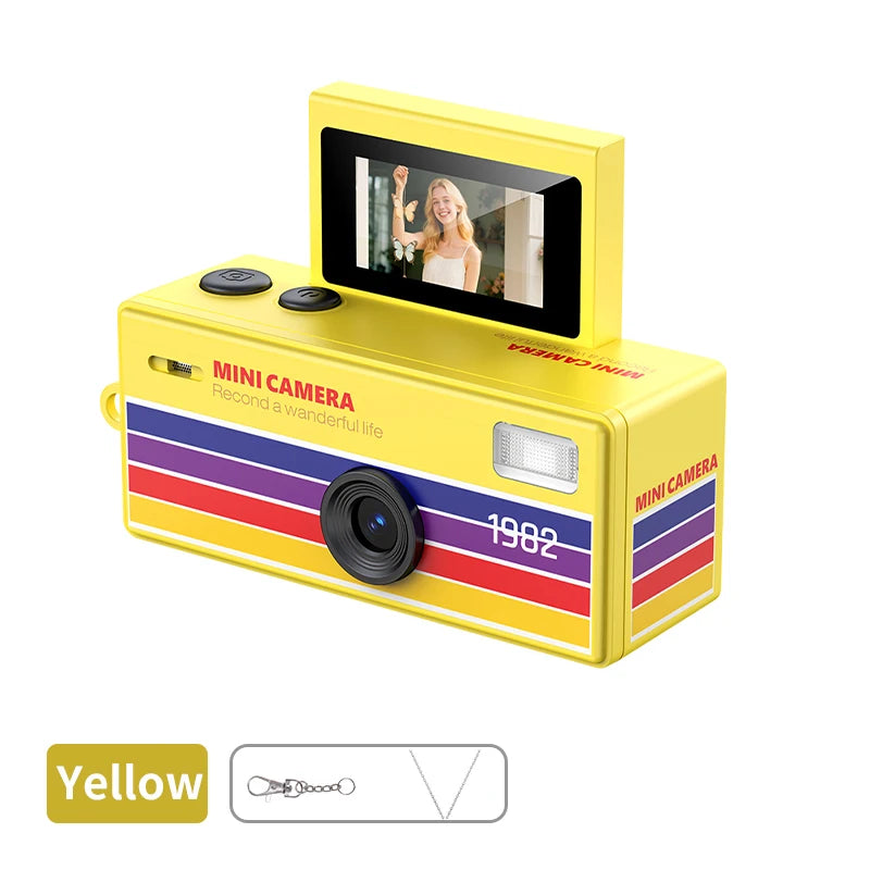 Compact Retro CCD Digital Camera with Flip Screen