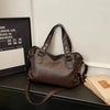 Rivet Punk Large Capacity Tote Bag with Adjustable Crossbody Strap