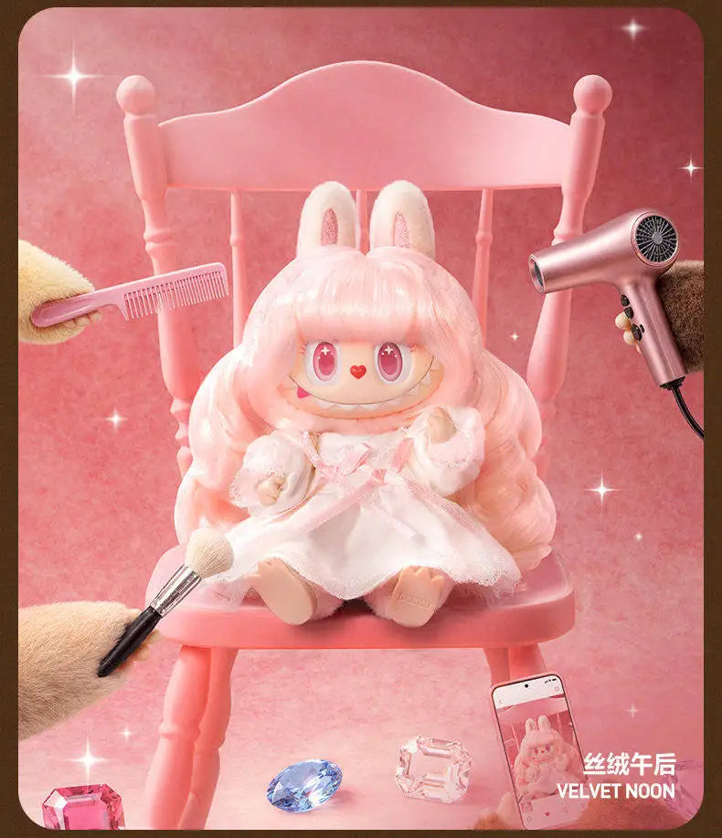 POP MART The Monsters LABUBU Hair Salon Series Collectible Vinyl Plush Pendant
