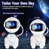 White Astronaut Star Projector Night Light