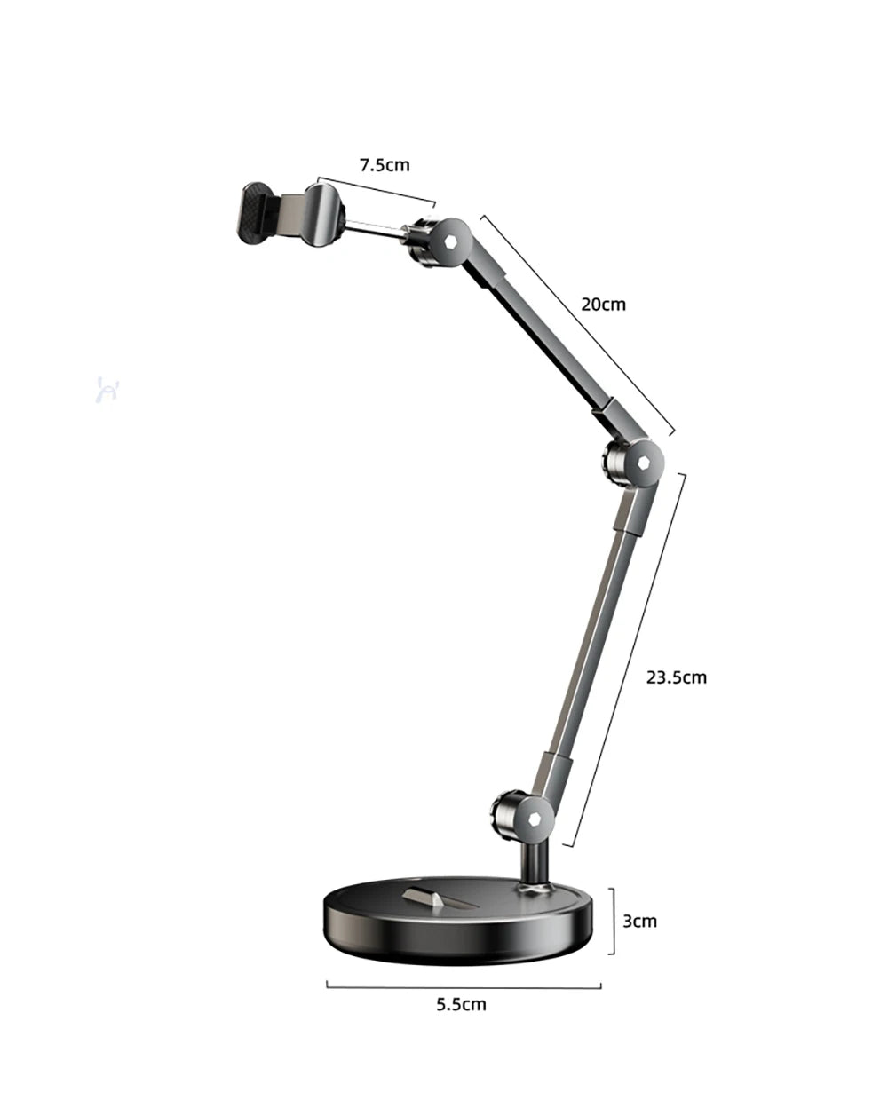 Folding Adjustable Phone Stand with Flexible Arm