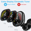 Rechargeable Clip-On Tuner for Guitar, Bass, Ukulele & Violin