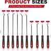 4-Piece Oil Seal Hook Removal Tool Set for O-Rings and Gaskets