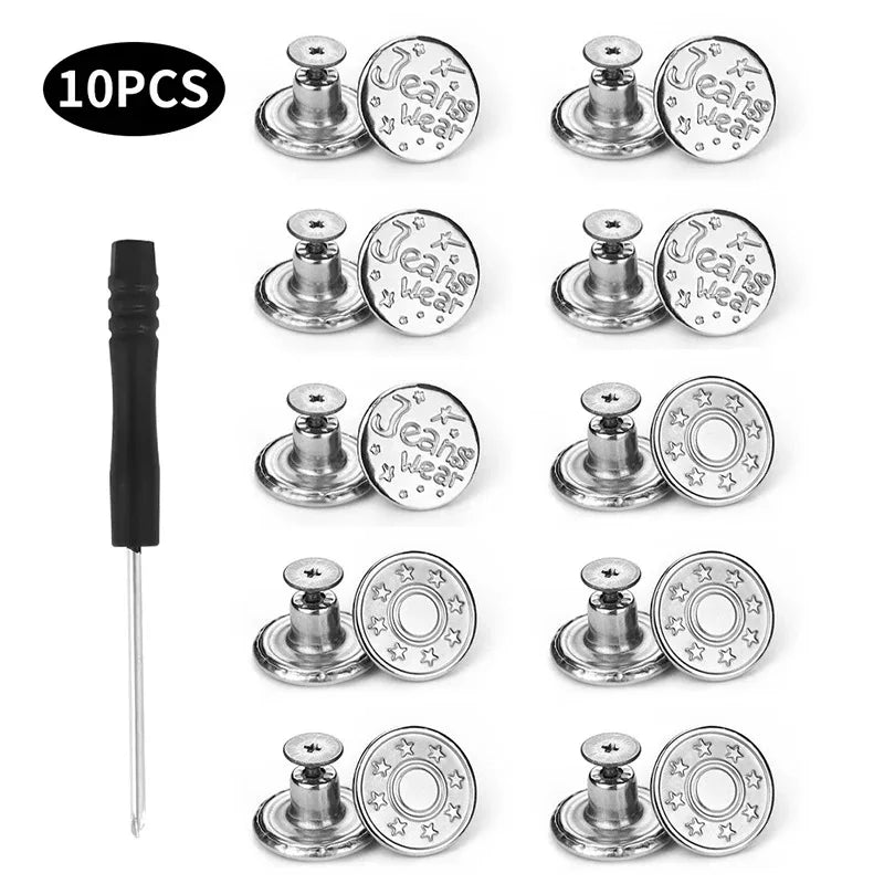 17mm Metal Snap Button Replacement Kit