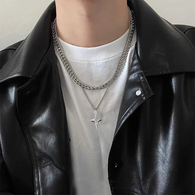 Titanium Kubanstern-Kette