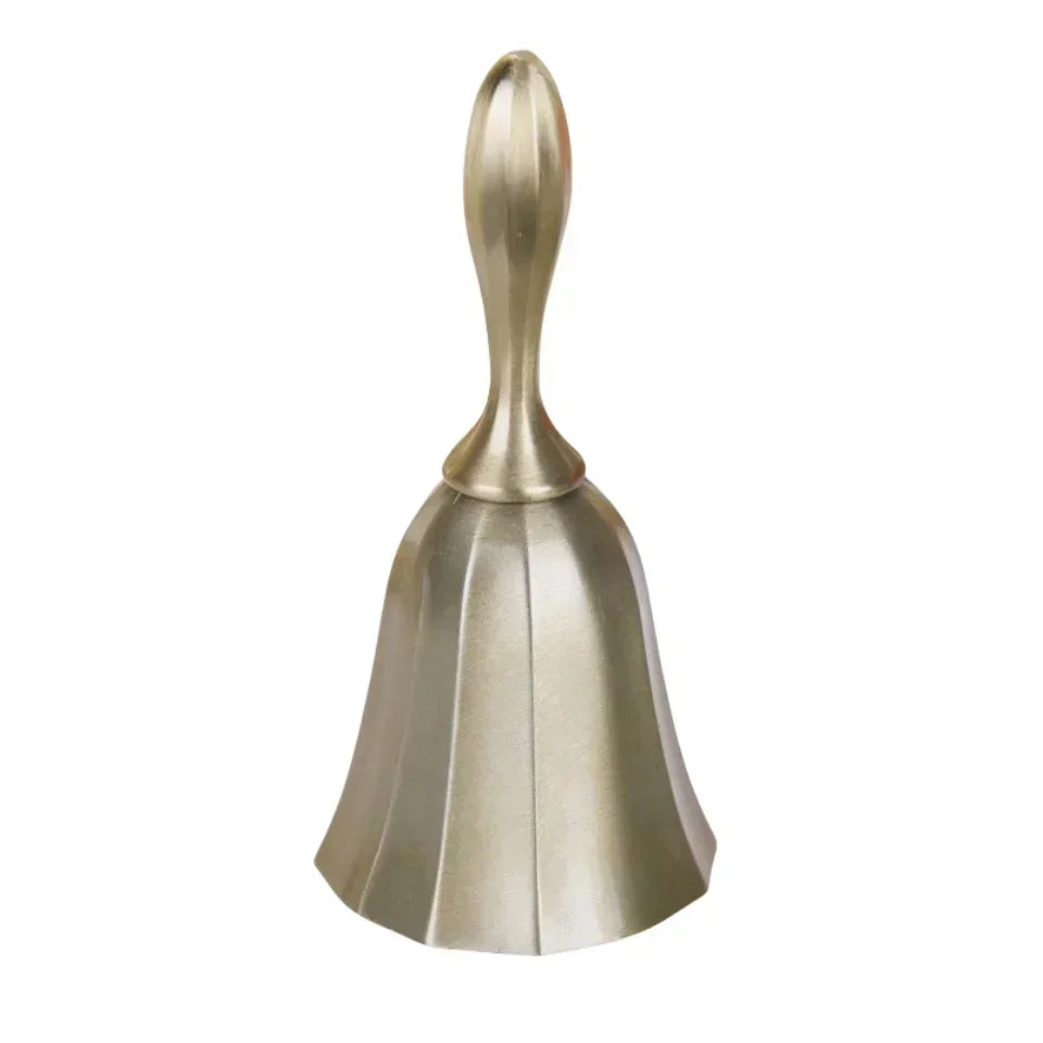 Vintage Brass Hand Bell for Service, Weddings & Home Decor