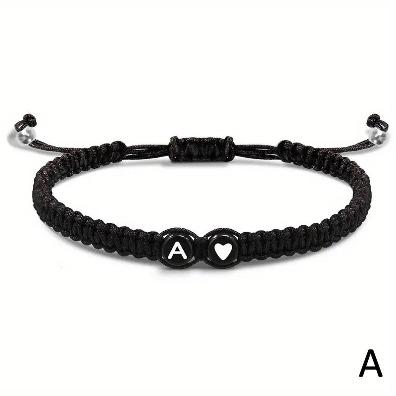 Personalized Alphabet Heart Bracelet