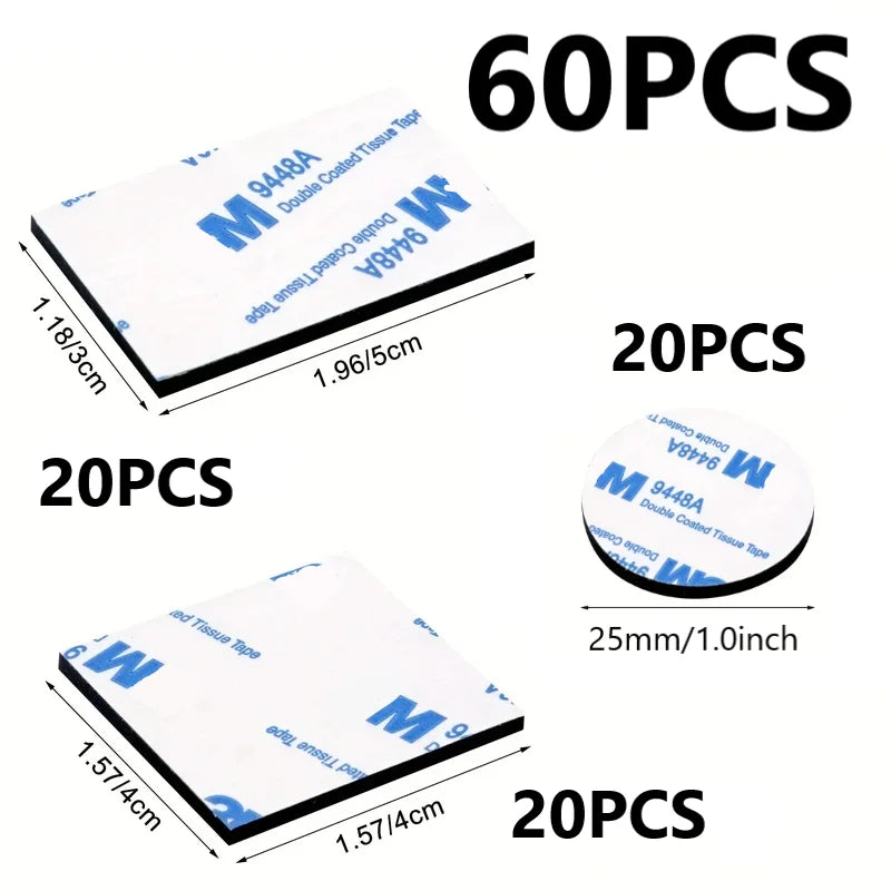 Various quantities of M 9448A double-sided coated tissue tape are shown in various sizes and packs.