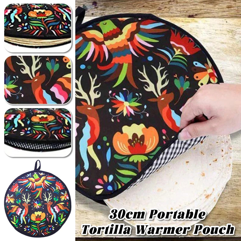 Reusable Microwave Tortilla Warmer Pouch