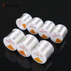 Rolls of clear elastic cord for jewelry making and beading in various gauges