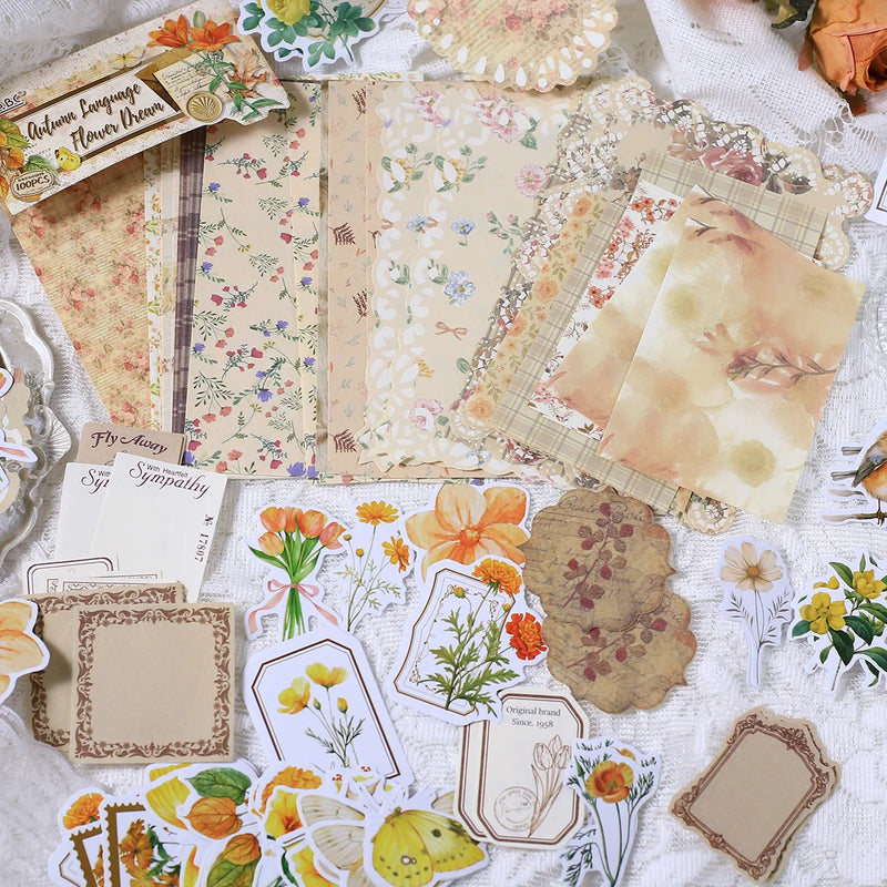 Vintage Scrapbooking Paper Stickers