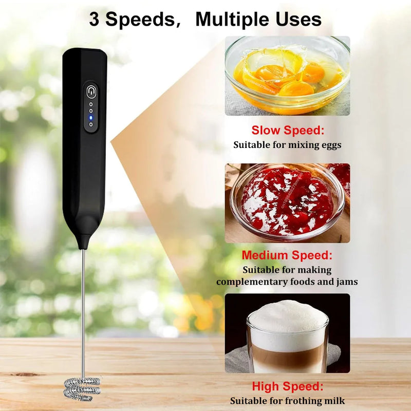 Handheld USB-Wiederaufladbarer Milchaufschäumer