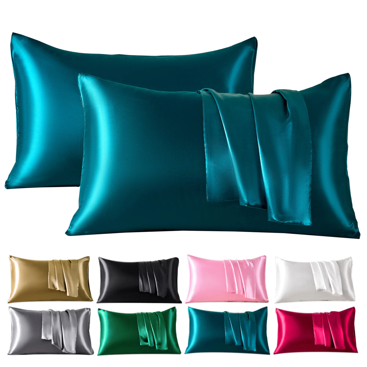 Satin Pillowcase Set of 2 – Silky Soft, Hair & Skin Friendly