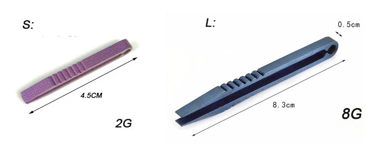 Titanium Clip Tweezers with Pocket Clip