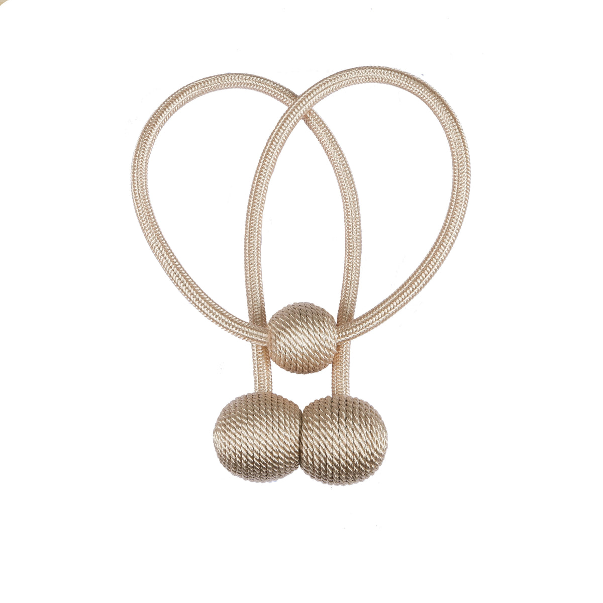 Magnetic Curtain Tiebacks with Decorative Ball Buckle