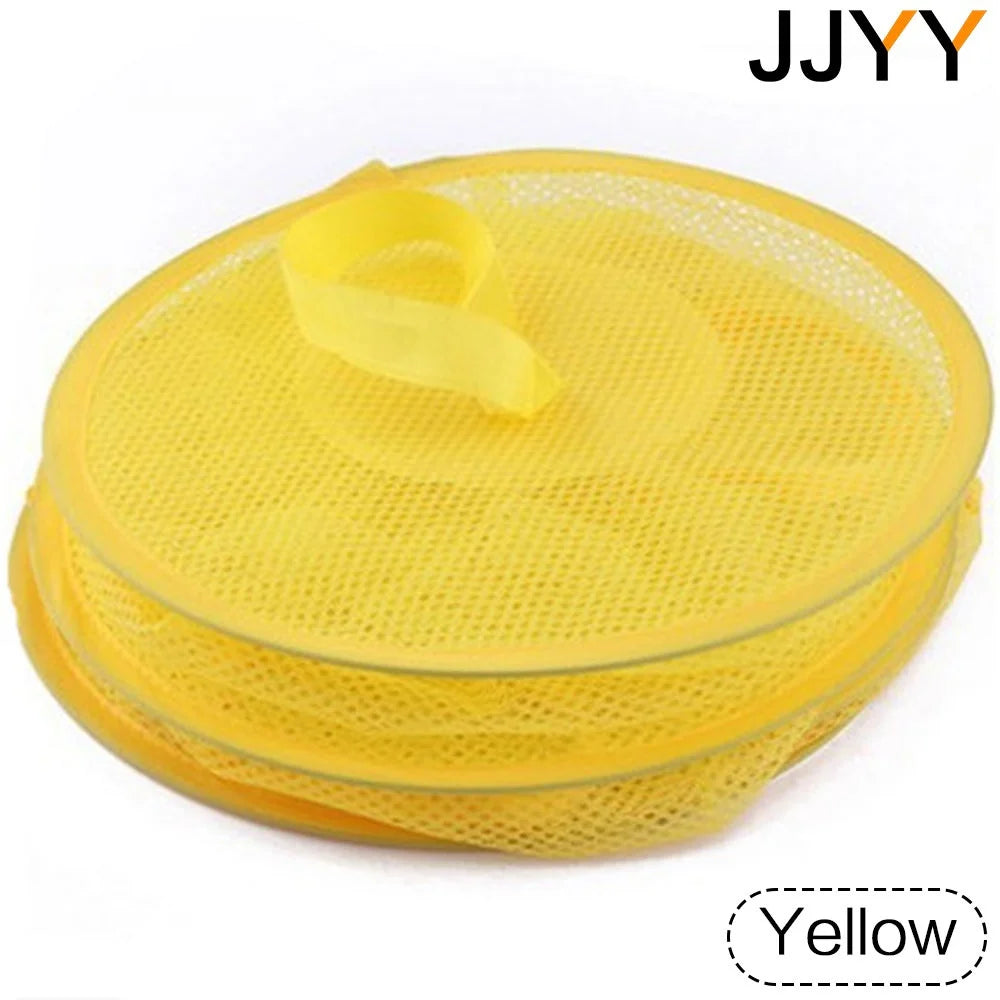 Yellow 3-tier mesh hanging storage organizer for closet or door