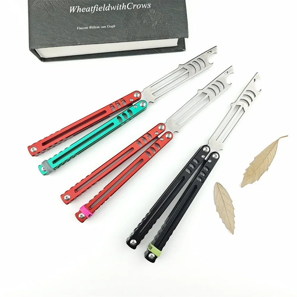 Balisong Training Knife with 440C Blade and Aluminum Alloy Handles