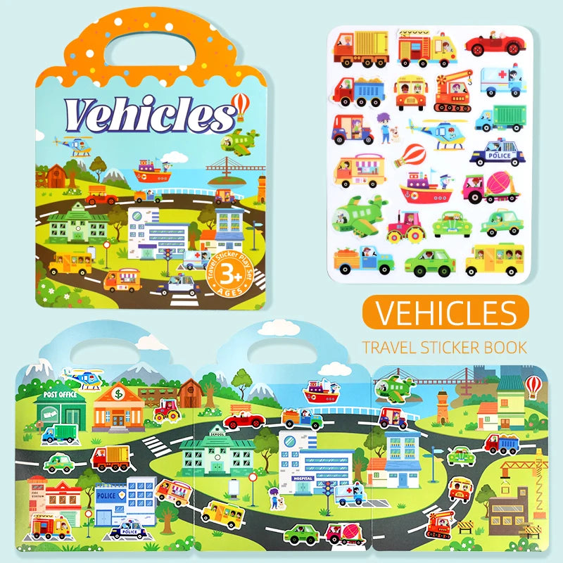 Reusable Jelly Sticker Book for Kids