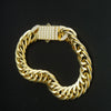 Gold-Plated Cuban Chain Jewelry Set