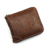 Vintage Compact Zipper Wallet for Men