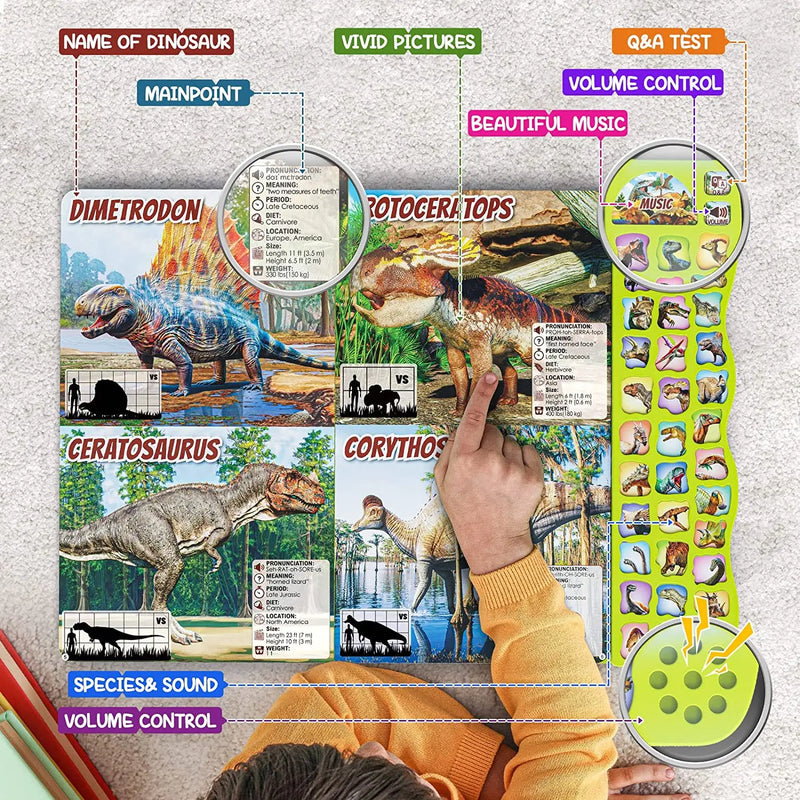 Libro Interactivo de Dinosaurios para Niños