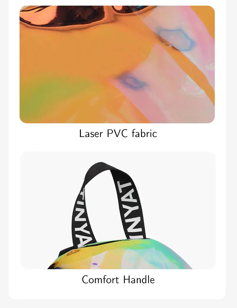 Clear PVC Backpack for Women – Water-Resistant & Festival Ready