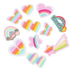 Rainbow Star & Heart Embroidered Iron-On Patches (Set of 10)
