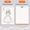 Anime Line Art Drawing Book for Beginners