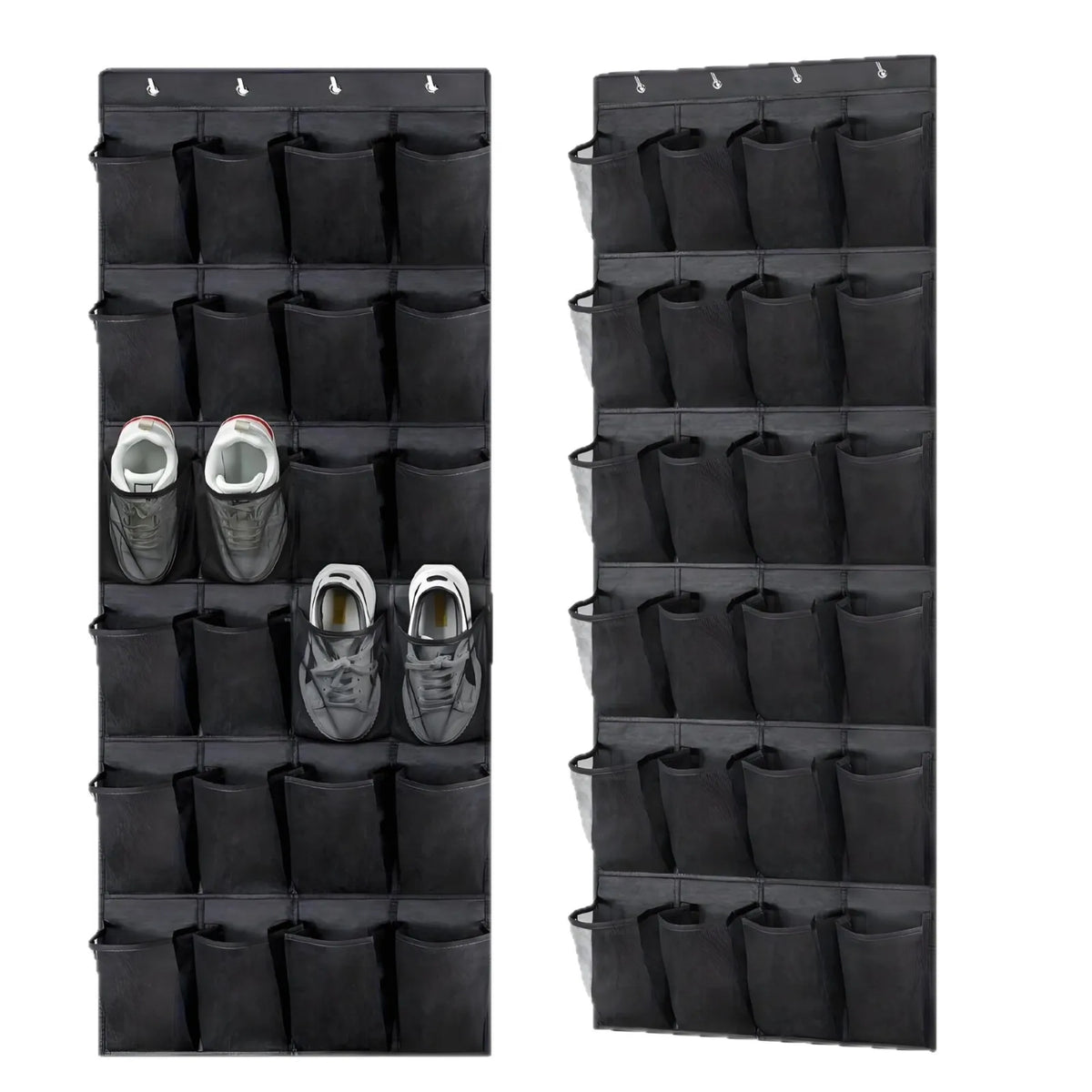 Over-the-Door Shoe Organizer with Mesh Pockets