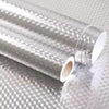 Roll of silver self-adhesive oil-proof kitchen cabinet sticker with a clear plastic sleeve