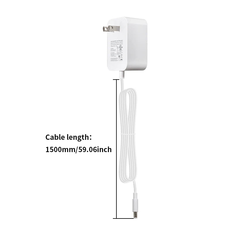 Universal 12V/24V AC-DC Power Adapter with 8 Interchangeable Tips