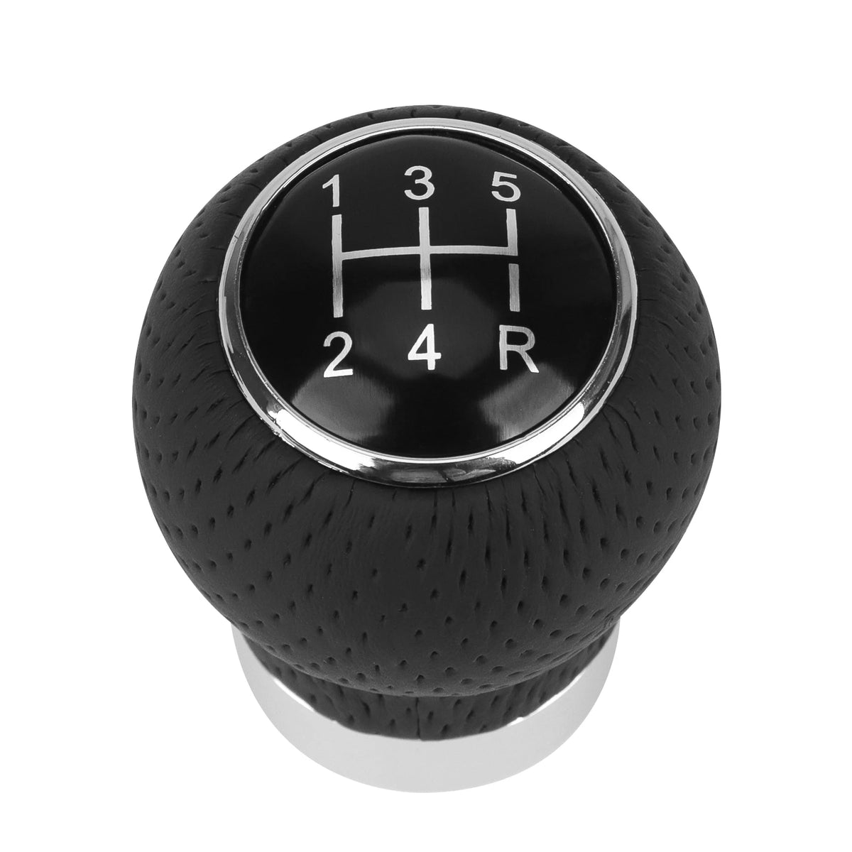 Universal Aluminum Alloy Shift Knob with Leather Grip