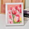 5D Diamond Painting Kit – Flower Landscape with Frame