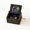 Hand-Cranked Wooden Music Box