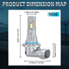 CANbus LED Headlight Bulbs with 6000K Bright White Beam